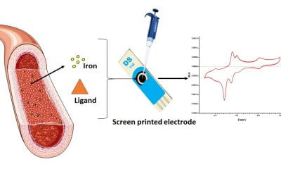 Electrochemical detection of iron in human blood plasma